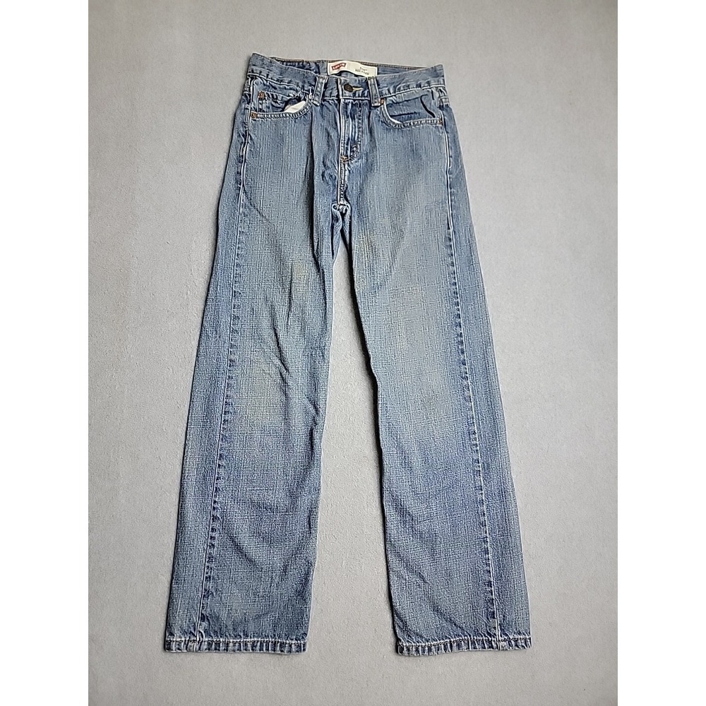 Levi's 550 Relaxed Fit Jeans Boys 14 Slim Blue Medium Wash Denim Straight Leg‎